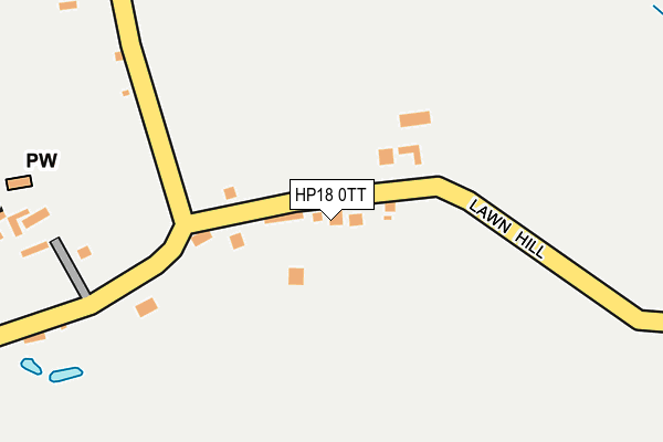 HP18 0TT map - OS OpenMap – Local (Ordnance Survey)
