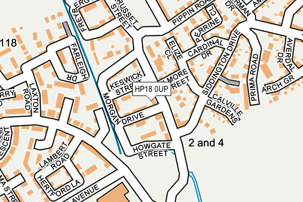 HP18 0UP map - OS OpenMap – Local (Ordnance Survey)