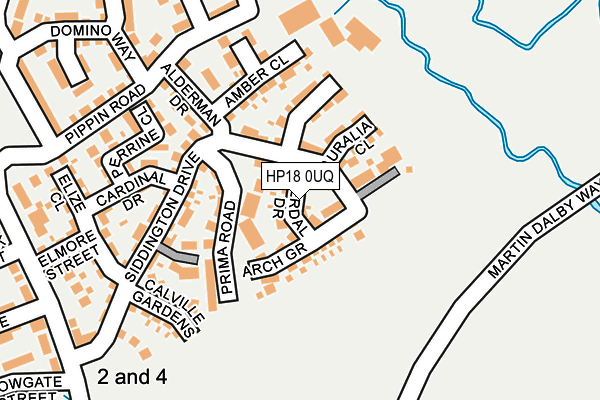 HP18 0UQ map - OS OpenMap – Local (Ordnance Survey)