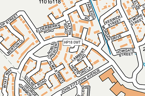 HP18 0WT map - OS OpenMap – Local (Ordnance Survey)
