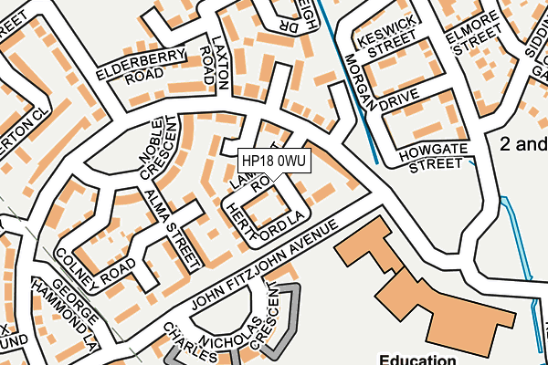 HP18 0WU map - OS OpenMap – Local (Ordnance Survey)