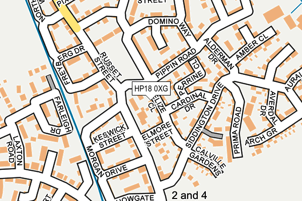 HP18 0XG map - OS OpenMap – Local (Ordnance Survey)