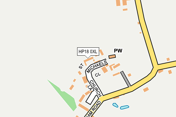 HP18 0XL map - OS OpenMap – Local (Ordnance Survey)