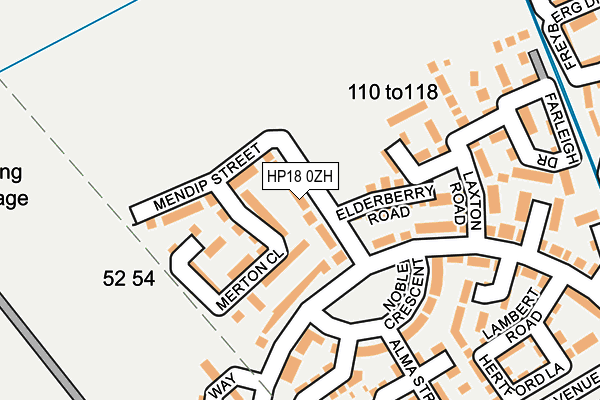 HP18 0ZH map - OS OpenMap – Local (Ordnance Survey)