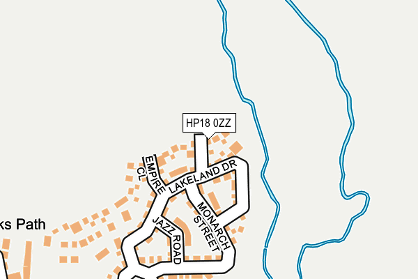 HP18 0ZZ map - OS OpenMap – Local (Ordnance Survey)
