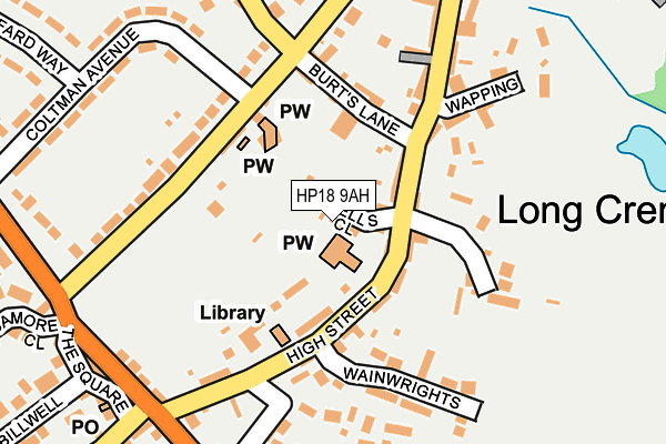 HP18 9AH map - OS OpenMap – Local (Ordnance Survey)