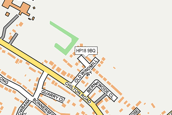 HP18 9BQ map - OS OpenMap – Local (Ordnance Survey)