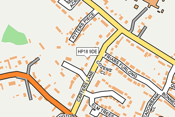 HP18 9DE map - OS OpenMap – Local (Ordnance Survey)