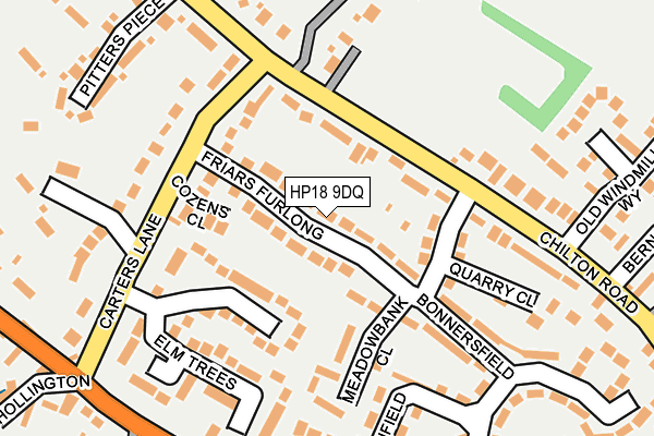 HP18 9DQ map - OS OpenMap – Local (Ordnance Survey)