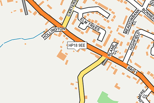 HP18 9EE map - OS OpenMap – Local (Ordnance Survey)