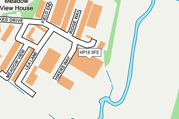 HP18 9FE map - OS OpenMap – Local (Ordnance Survey)