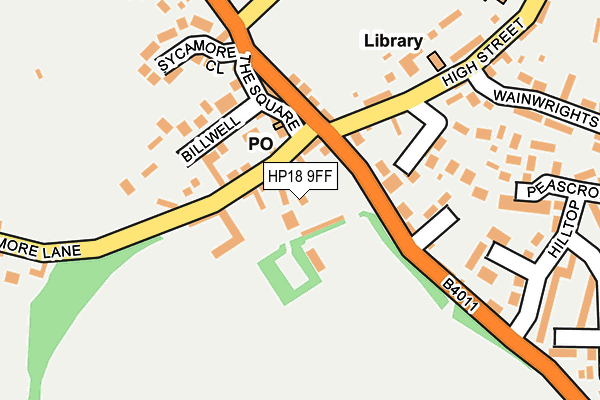 HP18 9FF map - OS OpenMap – Local (Ordnance Survey)