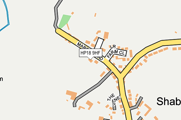 HP18 9HF map - OS OpenMap – Local (Ordnance Survey)