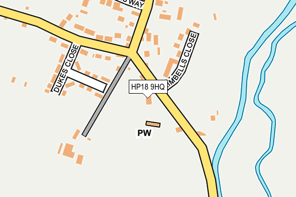 HP18 9HQ map - OS OpenMap – Local (Ordnance Survey)