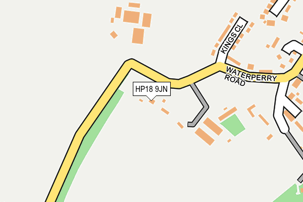 HP18 9JN map - OS OpenMap – Local (Ordnance Survey)