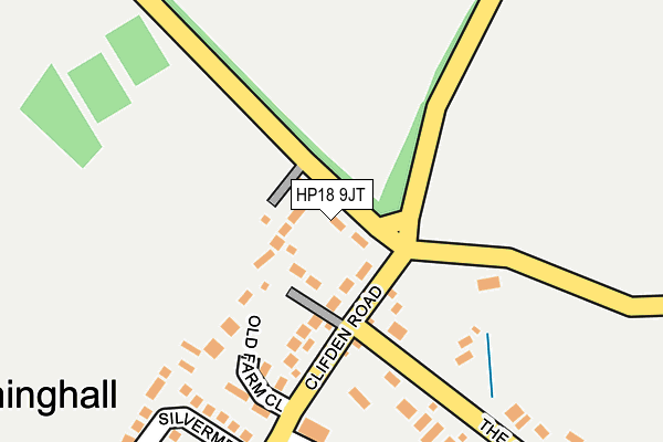 HP18 9JT map - OS OpenMap – Local (Ordnance Survey)