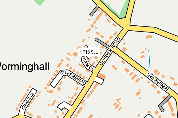 HP18 9JU map - OS OpenMap – Local (Ordnance Survey)