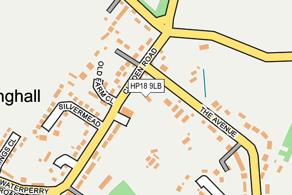 HP18 9LB map - OS OpenMap – Local (Ordnance Survey)