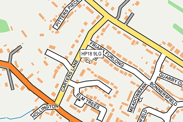 HP18 9LG map - OS OpenMap – Local (Ordnance Survey)