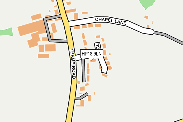 HP18 9LN map - OS OpenMap – Local (Ordnance Survey)