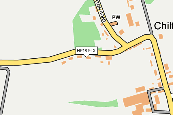 HP18 9LX map - OS OpenMap – Local (Ordnance Survey)