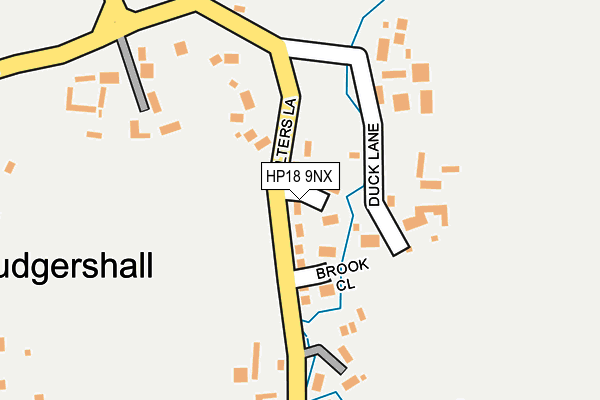 HP18 9NX map - OS OpenMap – Local (Ordnance Survey)