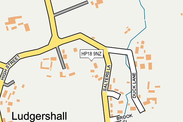 HP18 9NZ map - OS OpenMap – Local (Ordnance Survey)