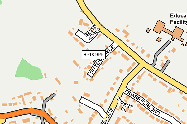 HP18 9PP map - OS OpenMap – Local (Ordnance Survey)