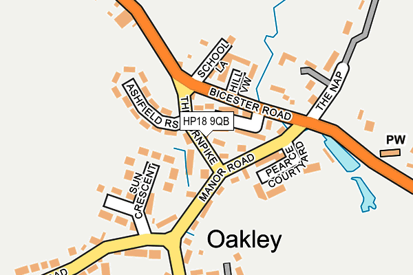 HP18 9QB map - OS OpenMap – Local (Ordnance Survey)