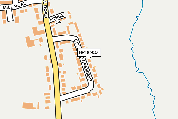 HP18 9QZ map - OS OpenMap – Local (Ordnance Survey)