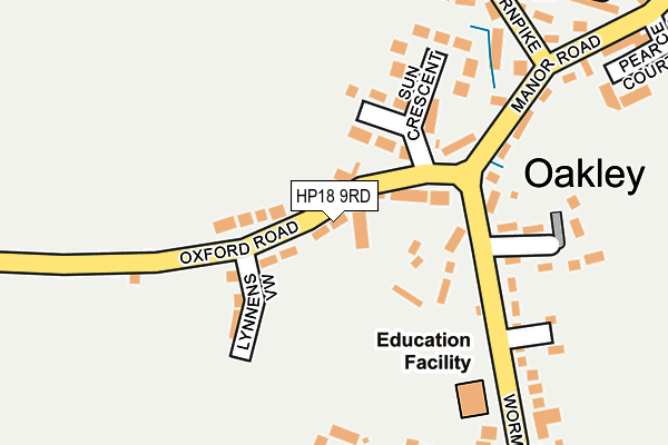 HP18 9RD map - OS OpenMap – Local (Ordnance Survey)