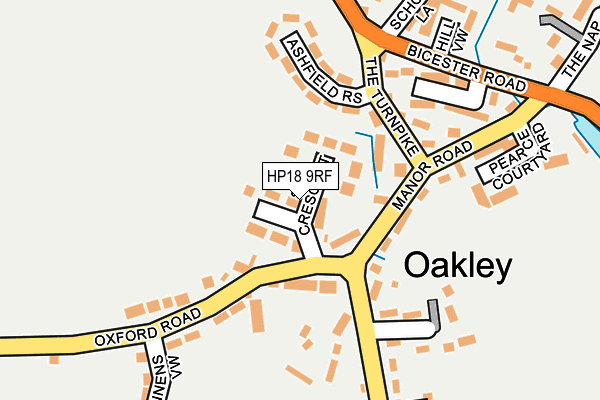 HP18 9RF map - OS OpenMap – Local (Ordnance Survey)