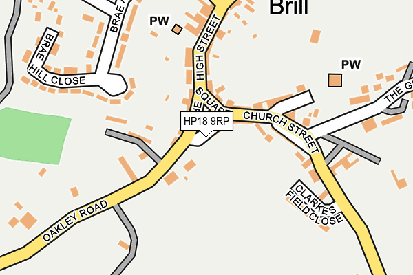HP18 9RP map - OS OpenMap – Local (Ordnance Survey)