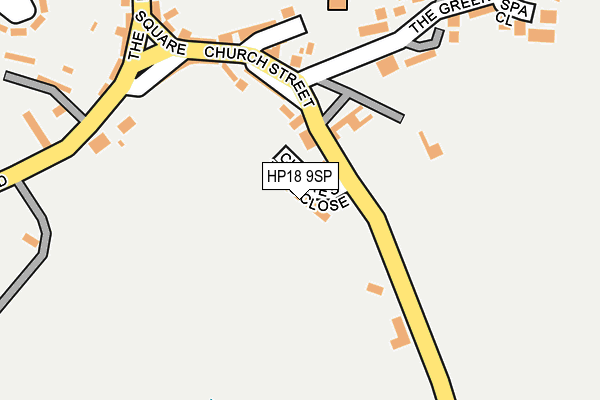 HP18 9SP map - OS OpenMap – Local (Ordnance Survey)