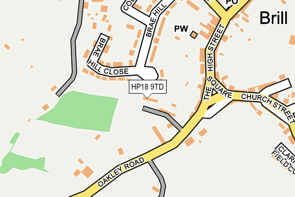 HP18 9TD map - OS OpenMap – Local (Ordnance Survey)