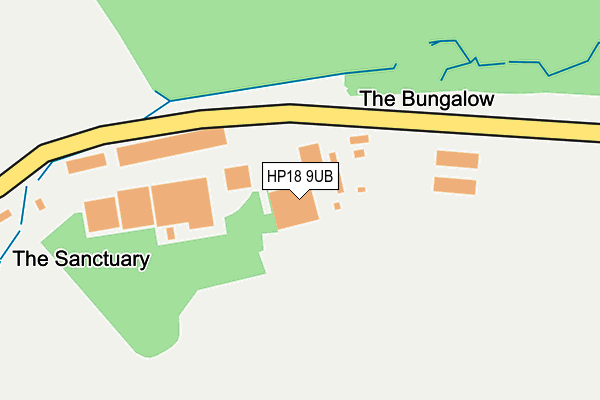 HP18 9UB map - OS OpenMap – Local (Ordnance Survey)