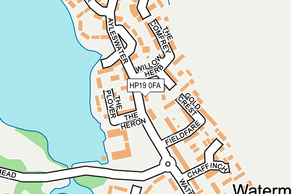 HP19 0FA map - OS OpenMap – Local (Ordnance Survey)