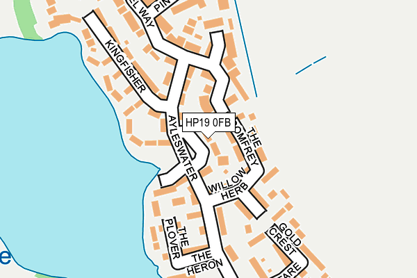 HP19 0FB map - OS OpenMap – Local (Ordnance Survey)