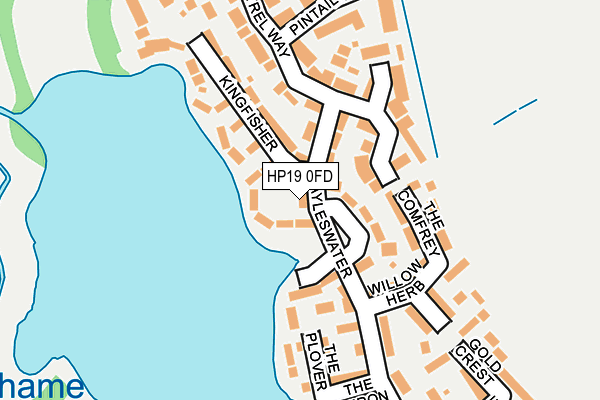 HP19 0FD map - OS OpenMap – Local (Ordnance Survey)