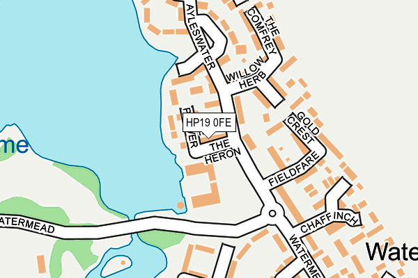 HP19 0FE map - OS OpenMap – Local (Ordnance Survey)