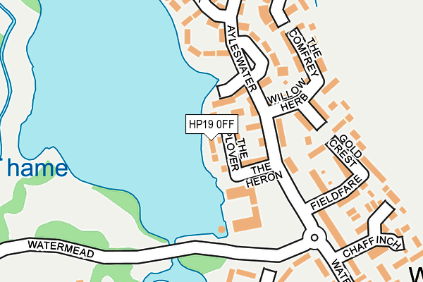 HP19 0FF map - OS OpenMap – Local (Ordnance Survey)