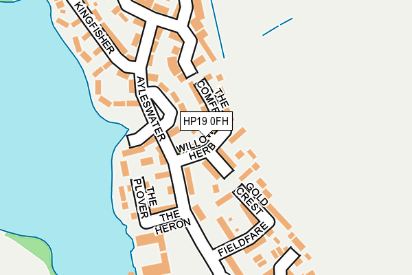 HP19 0FH map - OS OpenMap – Local (Ordnance Survey)