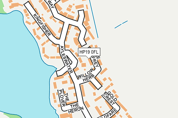 HP19 0FL map - OS OpenMap – Local (Ordnance Survey)
