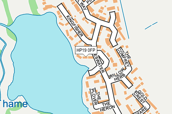 HP19 0FP map - OS OpenMap – Local (Ordnance Survey)