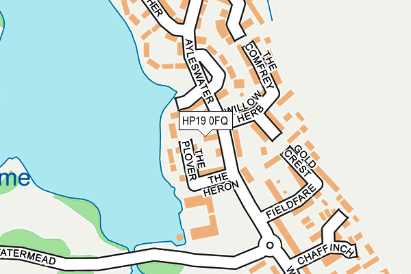 HP19 0FQ map - OS OpenMap – Local (Ordnance Survey)