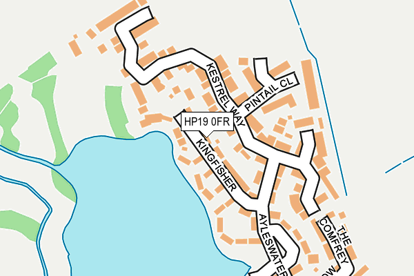 HP19 0FR map - OS OpenMap – Local (Ordnance Survey)