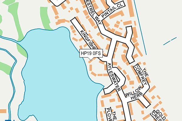 HP19 0FS map - OS OpenMap – Local (Ordnance Survey)