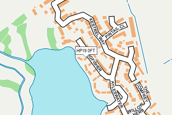 HP19 0FT map - OS OpenMap – Local (Ordnance Survey)