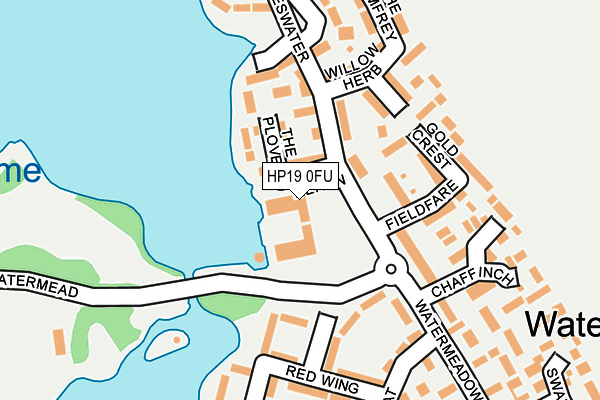 HP19 0FU map - OS OpenMap – Local (Ordnance Survey)