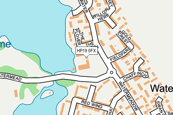 HP19 0FX map - OS OpenMap – Local (Ordnance Survey)